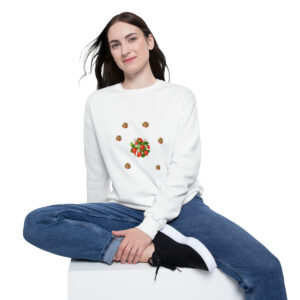 Unisex-Drop-Shoulder-Sweatshirt-Strawberry-Design