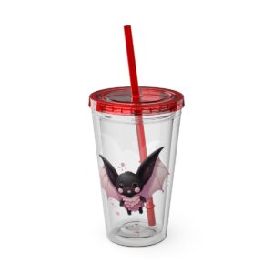 Halloween-Bat-Design-Acrylic-Tumbler-Festive-Drinkware