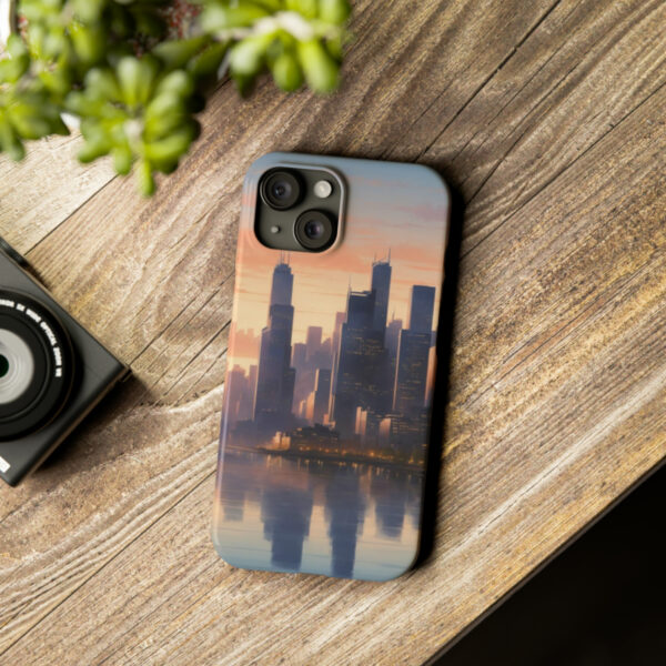 City-Skyline-Reflection-Phone-Case