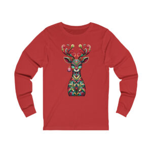 Decorative-Reindeer-Long-Sleeve-Tee