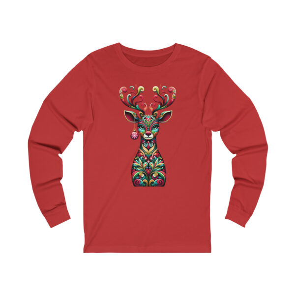 Decorative-Reindeer-Long-Sleeve-Tee