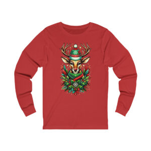 Christmas-Decorated-Stag-Head-Long-Sleeve-Tee