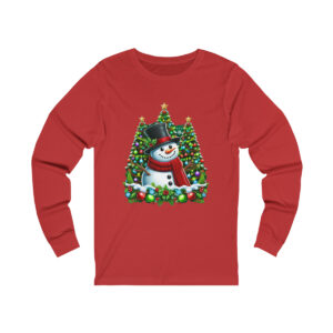 Snowman-Christmas-Tree-Long-Sleeve-Shirt