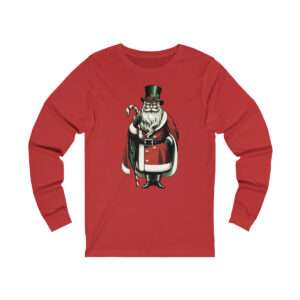 Santa-Claus-Top-Hat-Long-Sleeve-Shirt