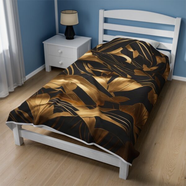 Tropical-Leaf-Pattern-Plush-Velveteen-Blanket-Soft-Feel