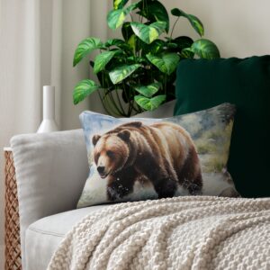 Wildlife-Theme-Spun-Polyester-Lumbar-Pillow-in-Home-Environment