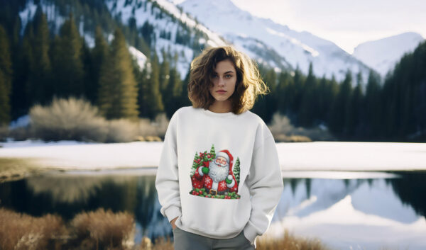 Festive-Santa-Graphic-Casual-Sweatshirt-Unisex