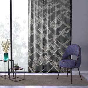 Urban Labyrinth Curtain with geometric precision, a testament to the harmonious chaos of city life.