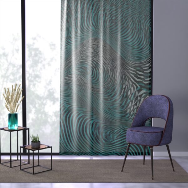 Optical Waves Curtain with dynamic waves, transforming any room into a visually stunning retreat.