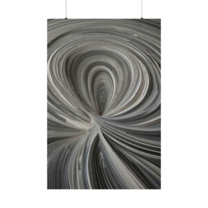 abstract swirling pattern in neutral gray tones