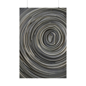 abstract circular pattern in neutral gray tones