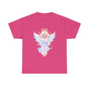 Unisex Tee with a radiant angelic figure design