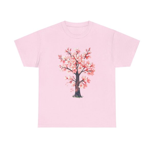 Cherry blossom tree in full bloom design on a T-shirt