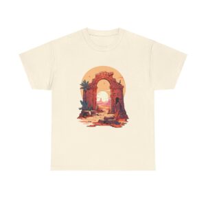 Unisex Tee with an ancient ruins design