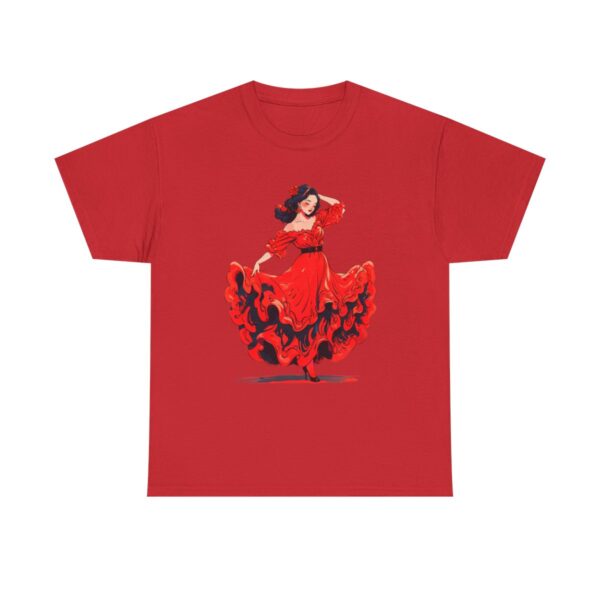 Unisex Tee with a flamenco dancer design