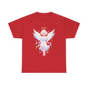 Unisex Tee with an angelic figure in a serene pose design