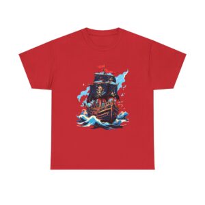 Unisex Tee with a pirate ship design