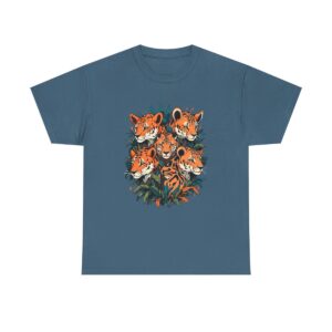 Unisex Tee with an African safari animals design featuring leopards