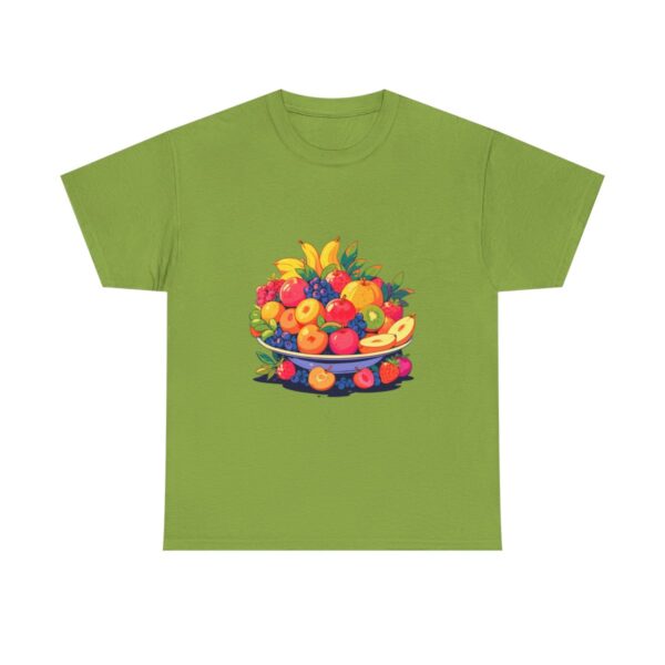 Unisex tee with a fruit platter design featuring a variety of colorful fruits