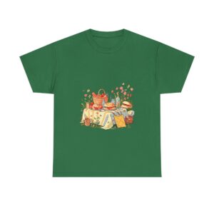 Unisex Tee with a picnic scene design