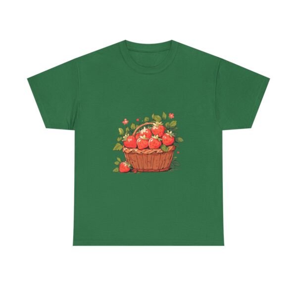 Unisex Tee with a basket of strawberries design