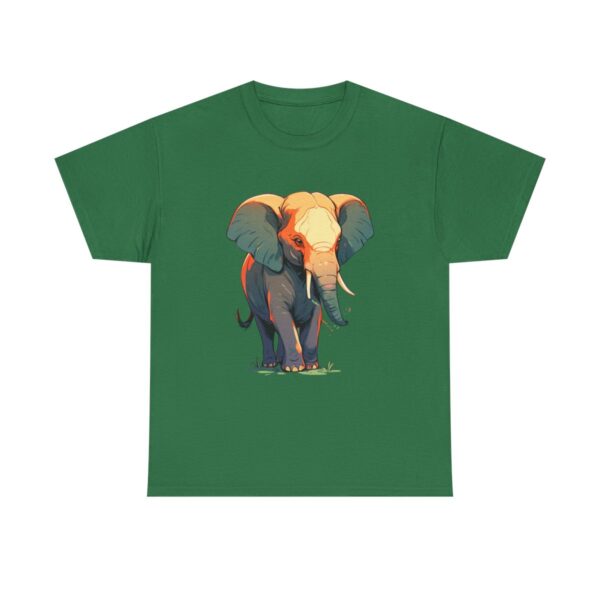 Unisex Tee with a colorful exotic elephant design