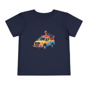 Toddler Short Sleeve Tee with vibrant tow truck design