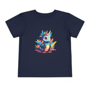 Toddler Short Sleeve Tee with adorable multicolored microraptor design