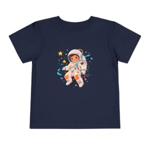 Toddler Short Sleeve Tee with cute astronaut in space design