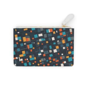 Colorful geometric abstraction with squares and rectangles on a Mini Clutch Bag