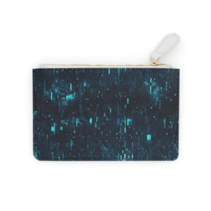 Pixelated gradient digital mosaic on a Mini Clutch Bag