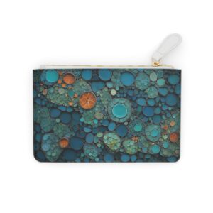 Organic cell-like mosaic pattern on a Mini Clutch Bag