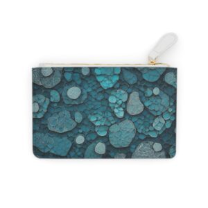 Mosaic of organic shapes resembling cells on a Mini Clutch Bag