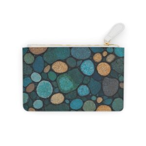 Organic cell-like shapes forming a mosaic on a Mini Clutch Bag