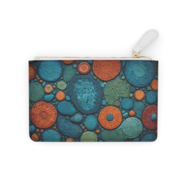 Organic cell-like mosaic pattern on a Mini Clutch Bag