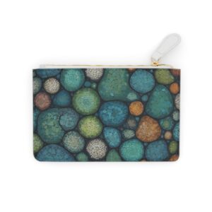 Organic shapes clustered like cells forming a mosaic on a Mini Clutch Bag