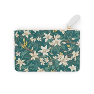 Jasmine and honeysuckle intertwined in a sweetly scented pattern on a Mini Clutch Bag.