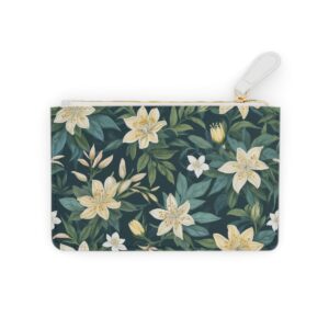 Sophisticated jasmine and honeysuckle pattern with a sweet scent on a Mini Clutch Bag.