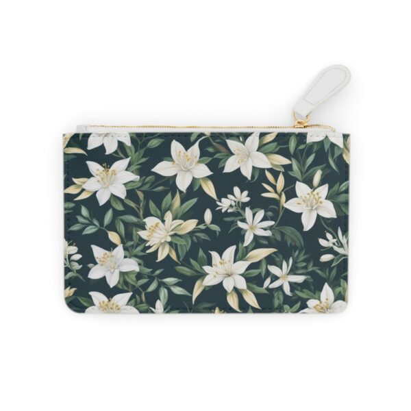 Jasmine and honeysuckle intertwined in a sweetly scented pattern on a Mini Clutch Bag.