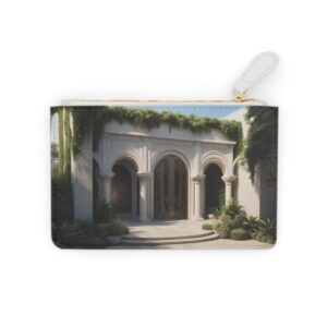 Luxurious Mini Clutch Bag with Opulent Gateways and Arches Inspired by 1920s Architecture