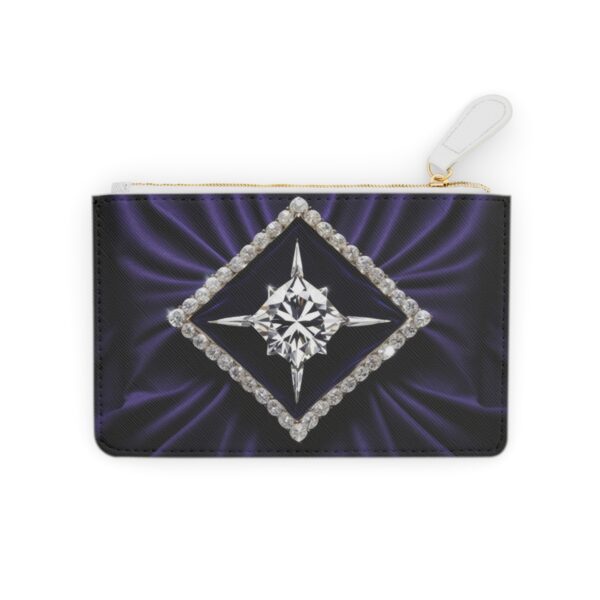 Elegant Mini Clutch Bag with Radiant Diamond Patterns on Rich Velvet