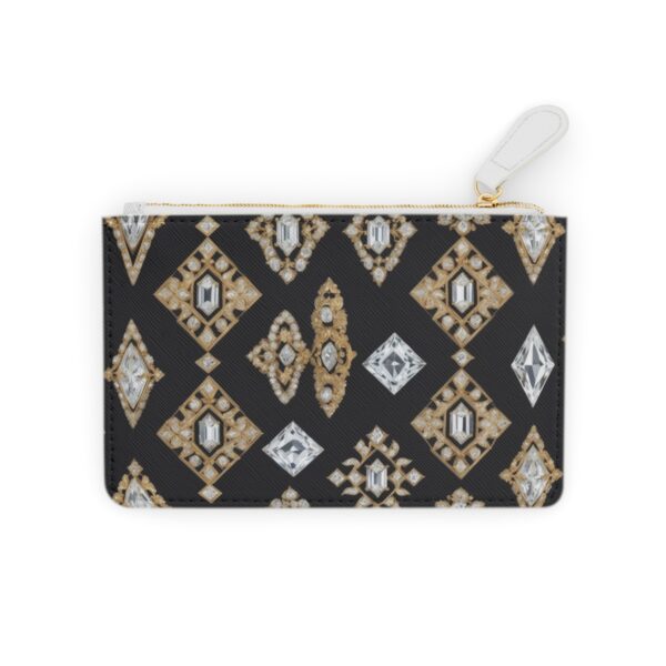 Luxurious Mini Clutch Bag with Radiant Diamond Patterns on Rich Velvet