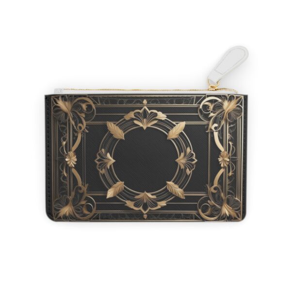 Elegant Mini Clutch Bag with Art Deco Borders and Frames Inspired by Old Hollywood