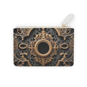 Luxurious Mini Clutch Bag with Intricate Keyhole Patterns and a Hint of Mystery and Elegance