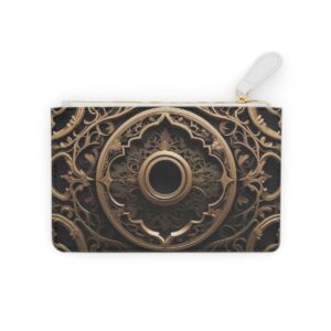 Chic Mini Clutch Bag with Intricate Keyhole Patterns and a Hint of Mystery and Elegance