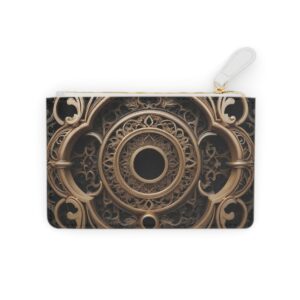 Elegant Mini Clutch Bag with Intricate Keyhole Patterns and a Hint of Mystery and Elegance