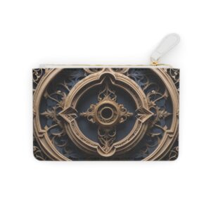 Elegant Mini Clutch Bag with Intricate Keyhole Patterns and a Hint of Mystery and Elegance