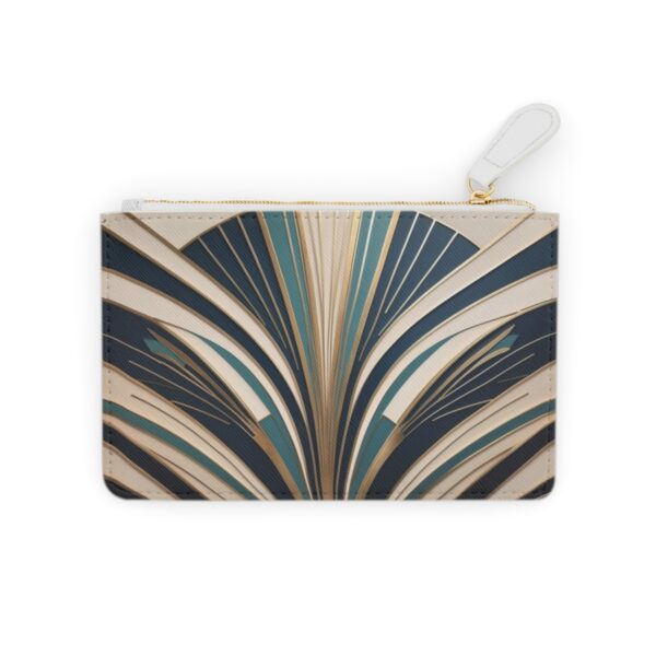 Elegant Mini Clutch Bag with Fan Shaped Art Deco Design