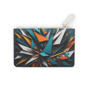 Abstract design with asymmetrical shards on a Mini Clutch Bag