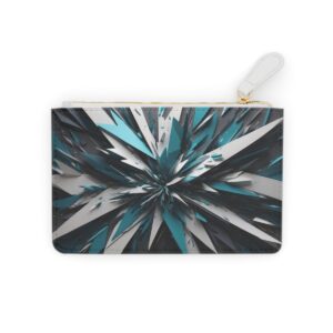 Abstract design with asymmetrical shards on a Mini Clutch Bag